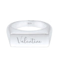 Ring Engravable Statement 925 Sterling Silver