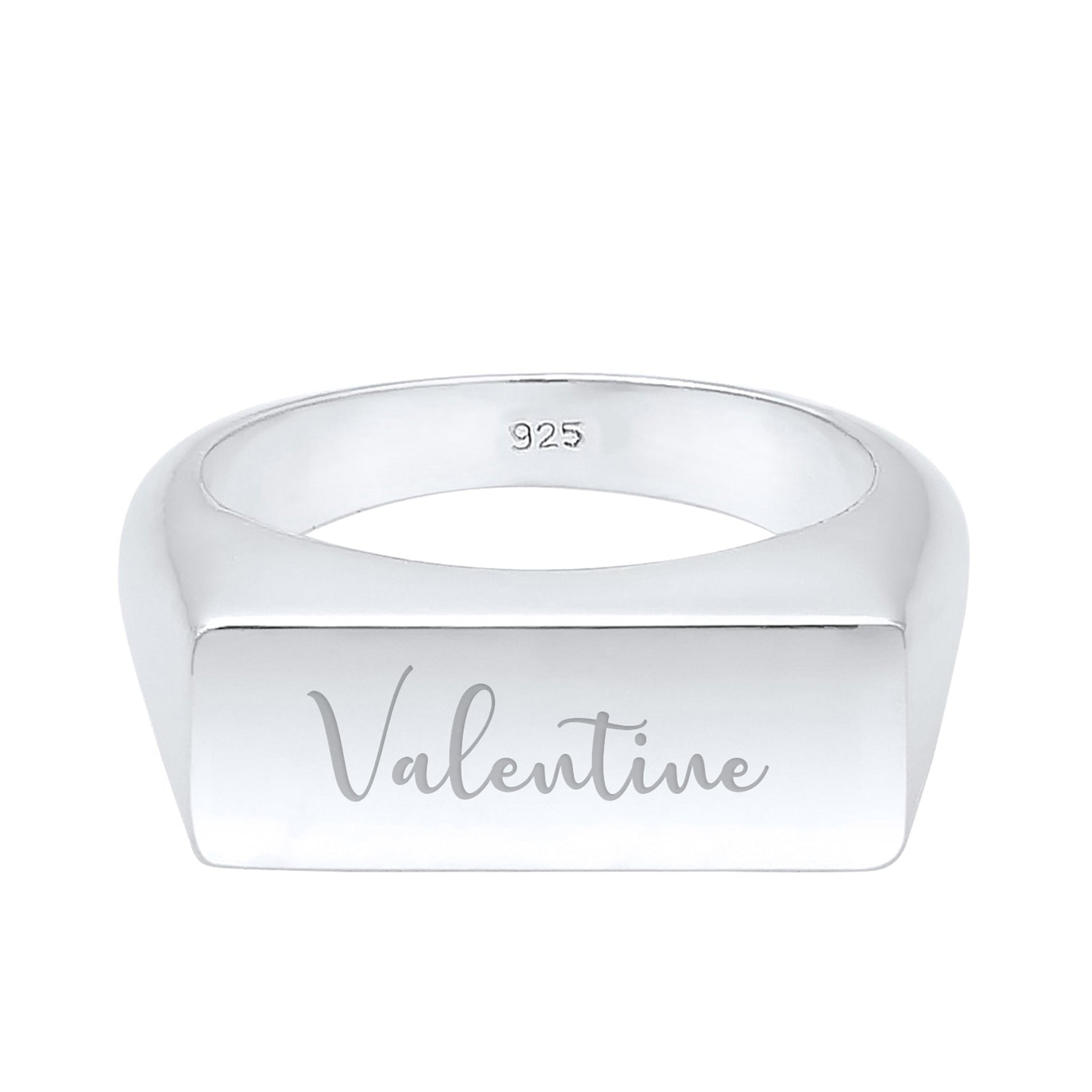 Silver Shank Band Engravable 925 Sterling Silver
