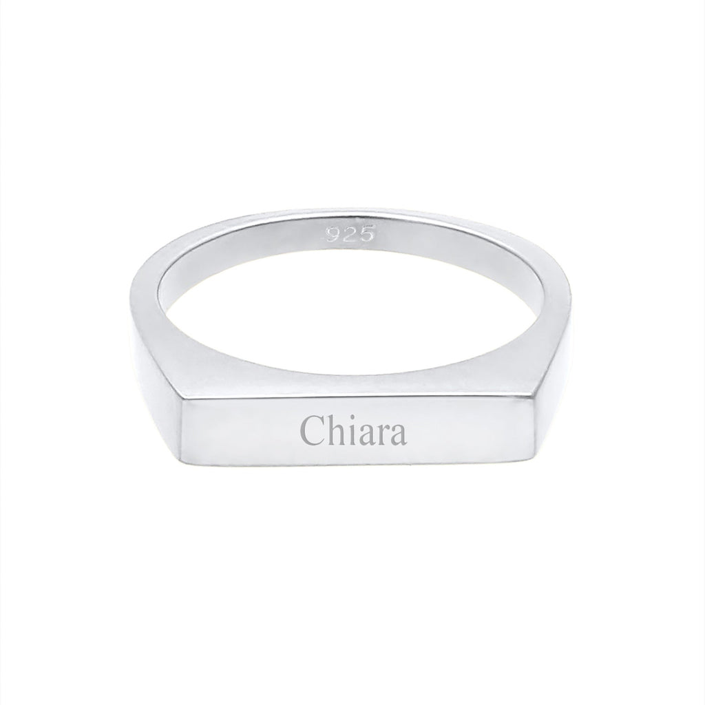 Silver Shank Engravable Minimalis 925 Sterling Silver