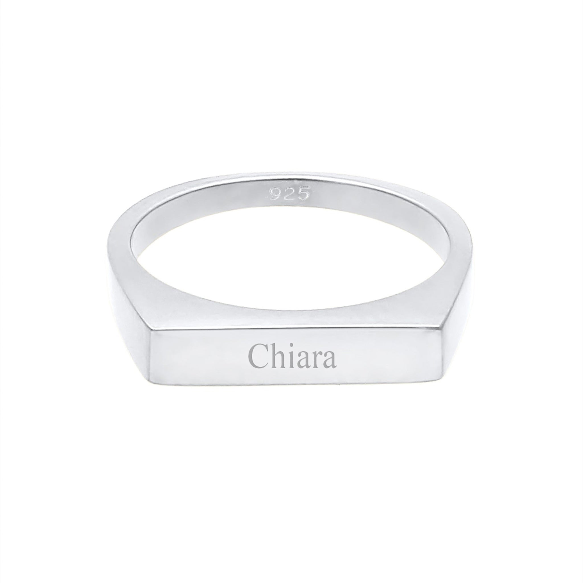 Silver Shank Engravable Minimalis 925 Sterling Silver