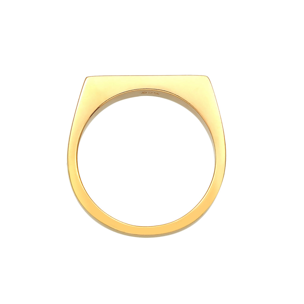 Gold Shank Engravable Minimalis 925 Sterling Silver Gold Plated