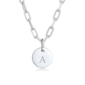 Silver Plated Engravable Link Chain 925 Sterling Silver