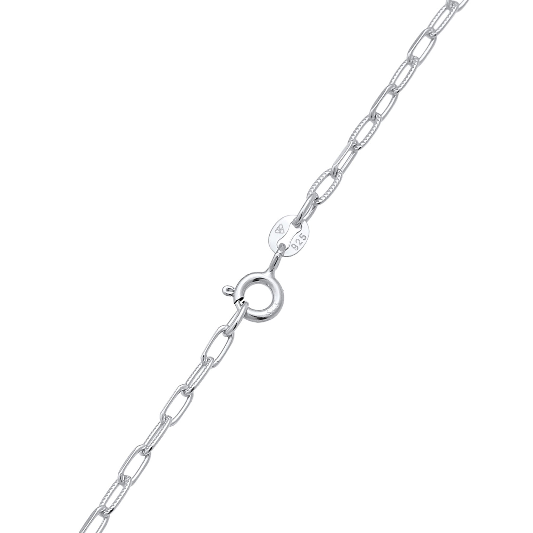 Silver Plated Engravable Link Chain 925 Sterling Silver