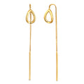Gold Anting Perhiasan Perak 925 Wanita Geometric Gold Plated