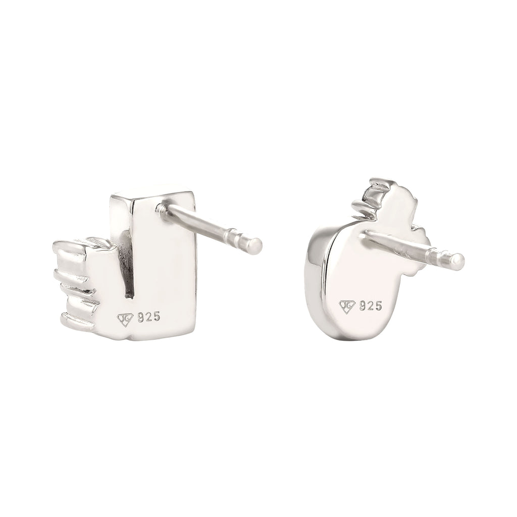 Silver Anting Perhiasan Perak 925 Wanita Stud Pink Blue Crystals
