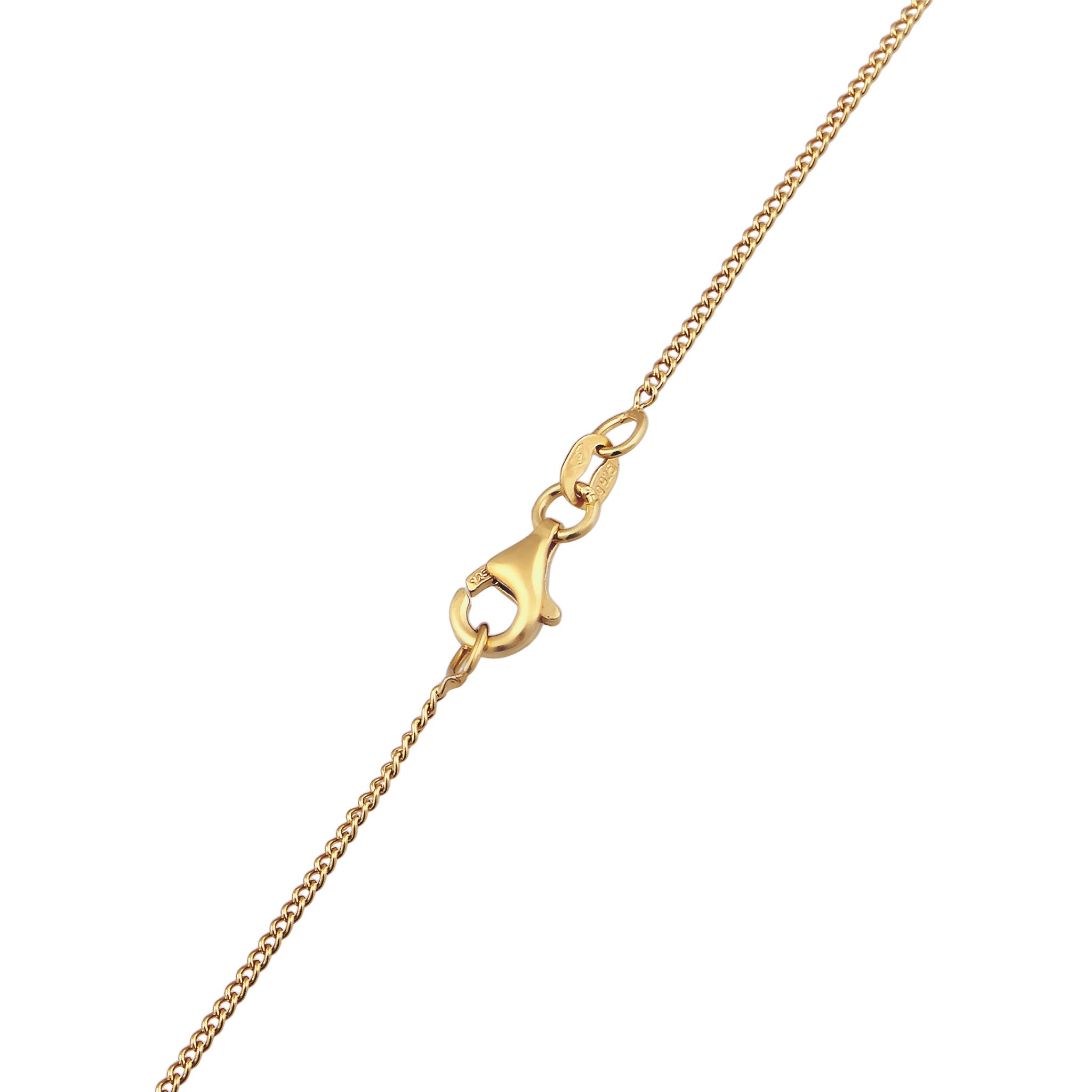 Gold Kalung Perhiasan Perak 925 Wanita Elegant Crystals Gold Plated