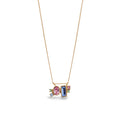 Gold Kalung Perhiasan Perak 925 Wanita Crystals Gold Plated