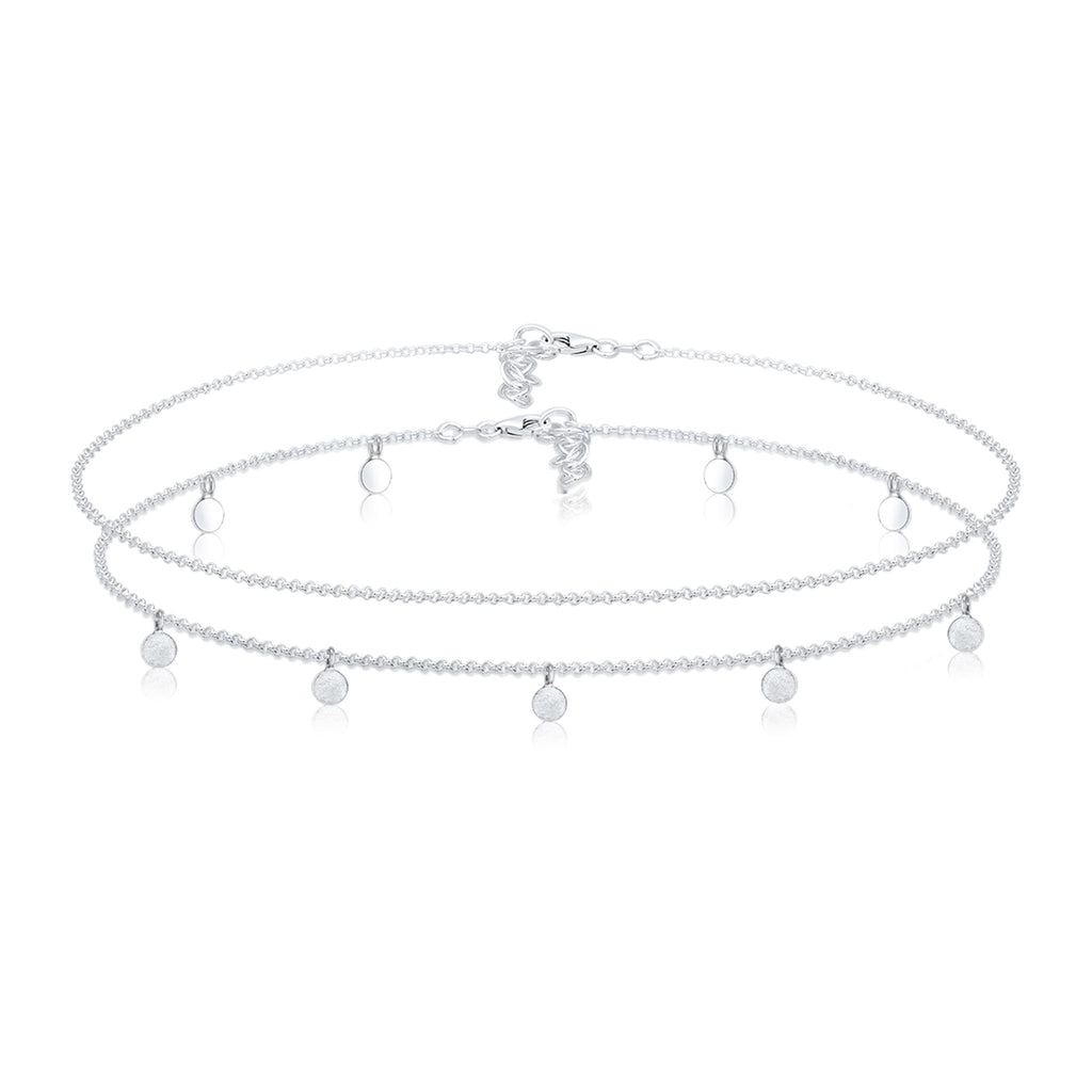 Silver Kalung Perhiasan Perak 925 Wanita Link Choker Set