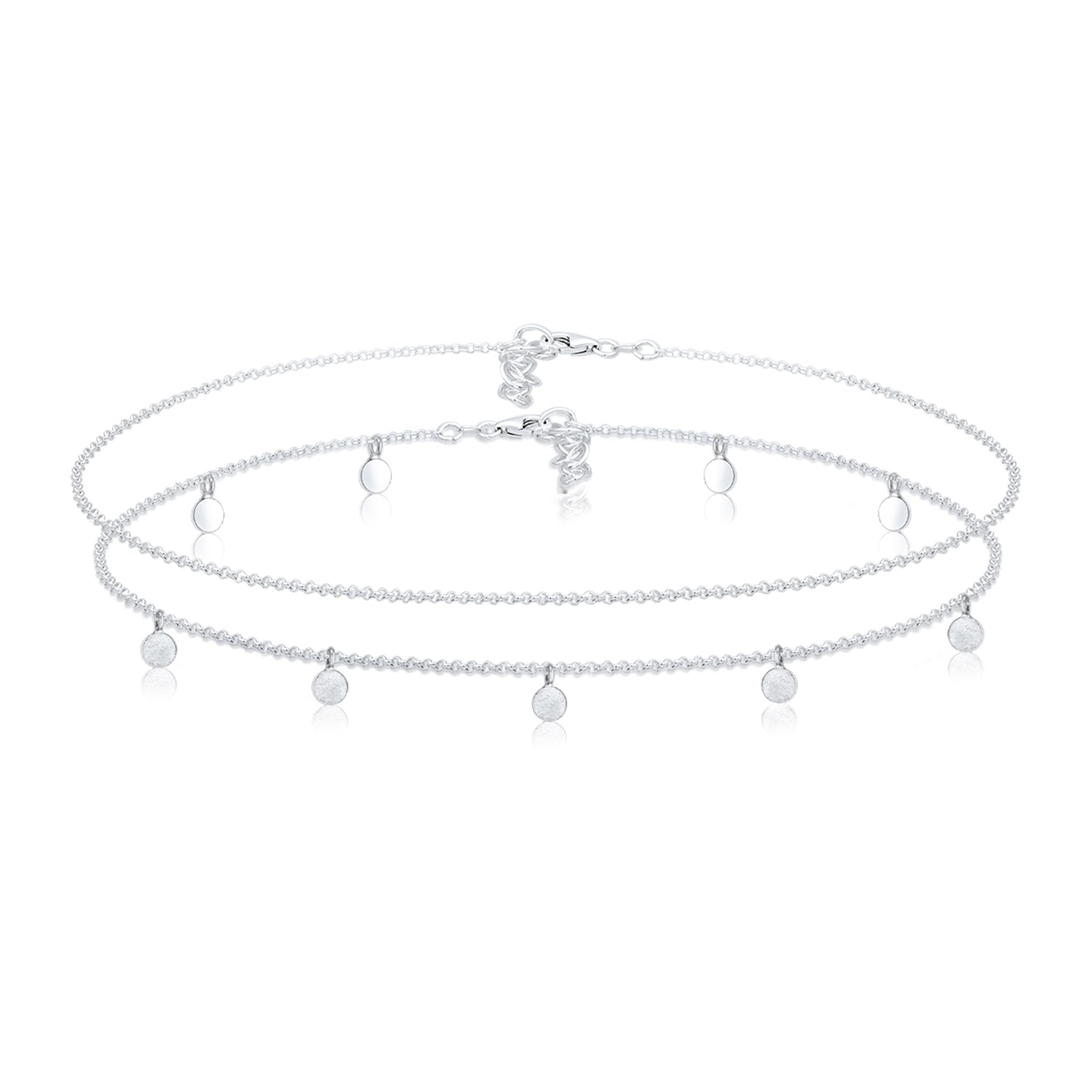 Silver Kalung Perhiasan Perak 925 Wanita Link Choker Set