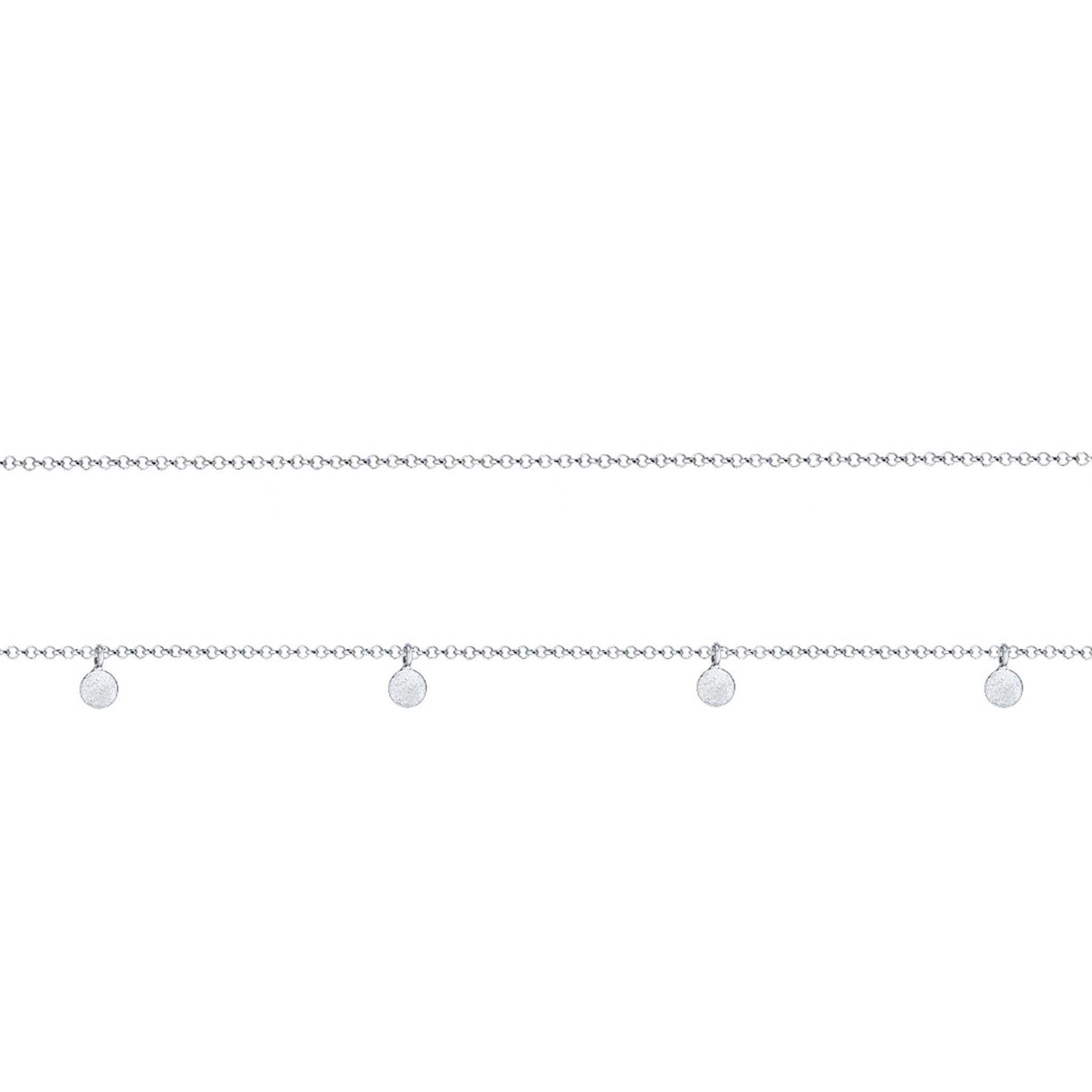 Silver Kalung Perhiasan Perak 925 Wanita Link Choker Set