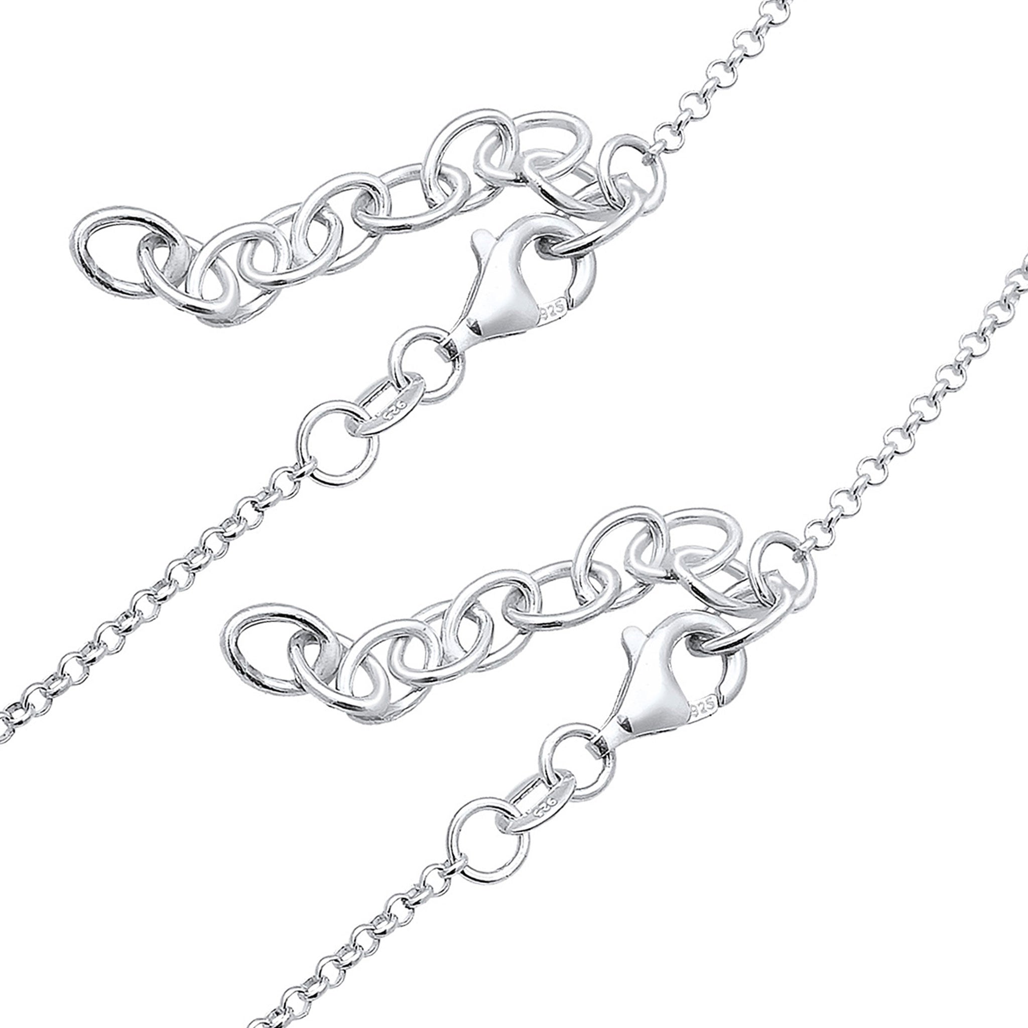 Silver Kalung Perhiasan Perak 925 Wanita Link Choker Set