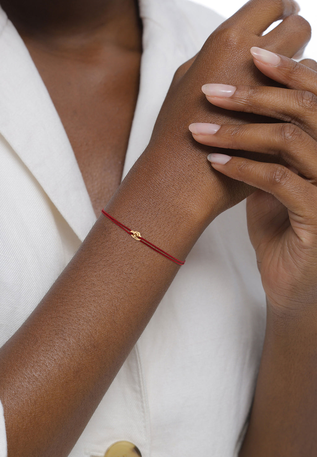 Gold Gelang Perhiasan Perak 925 Wanita Heart Nylon Gold Plated