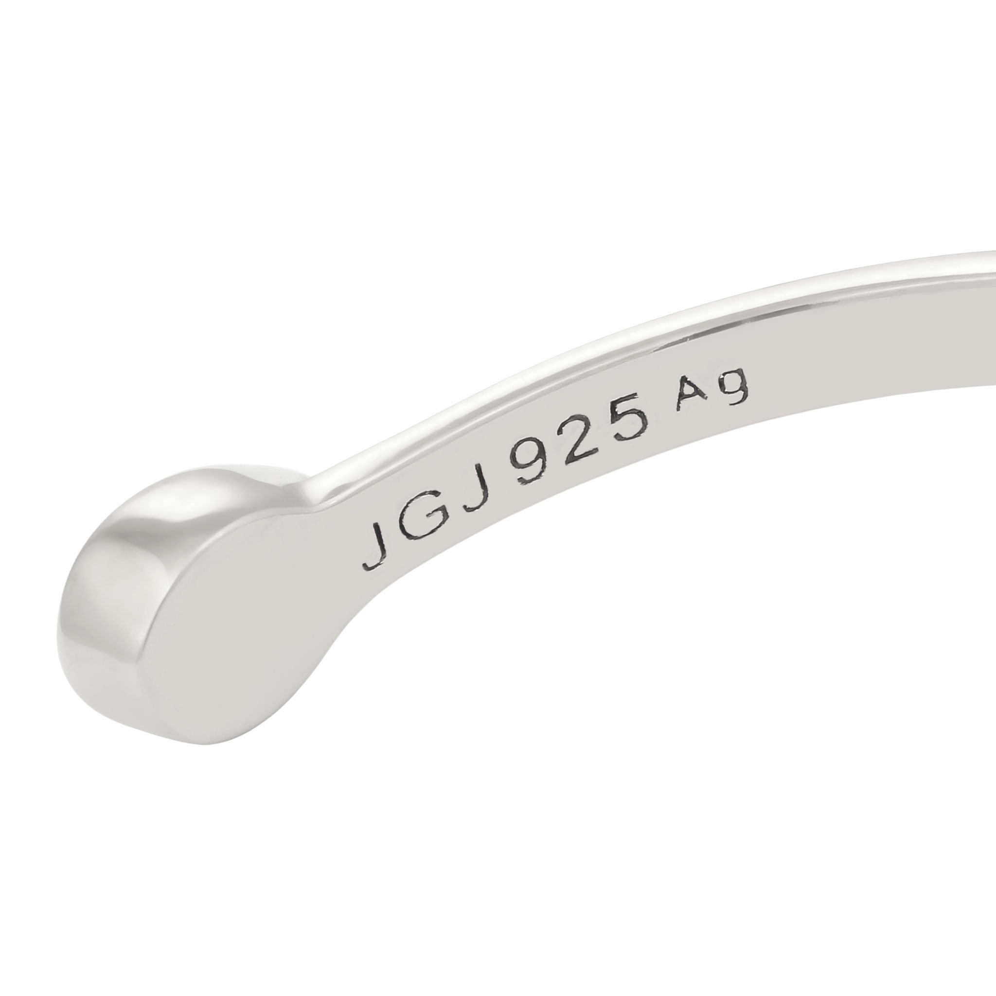 Silver Gelang Perhiasan Perak 925 Wanita Bangle Light Green Crystals