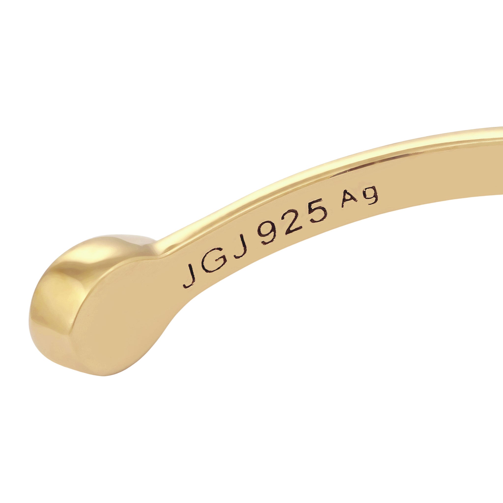 Gold Gelang Perhiasan Perak 925 Wanita Bangle Light Green Crystals Gold Plated