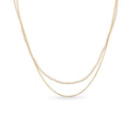 Gold Kalung Perhiasan Perak 925 Wanita White Shell Pearl Gold Plated