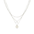 Silver Kalung Perhiasan Perak 925 Wanita Platelet Venetian Crystals