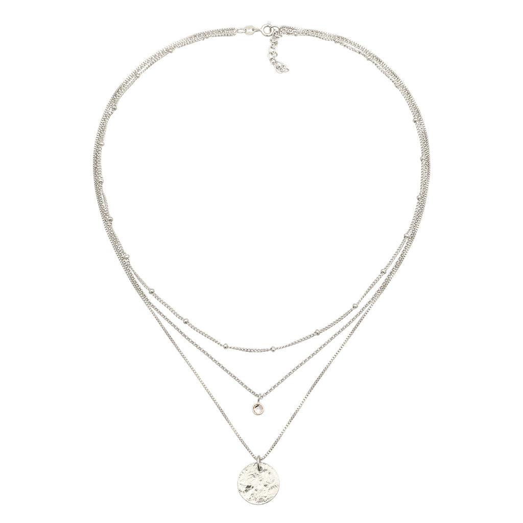 Silver Kalung Perhiasan Perak 925 Wanita Platelet Venetian Crystals