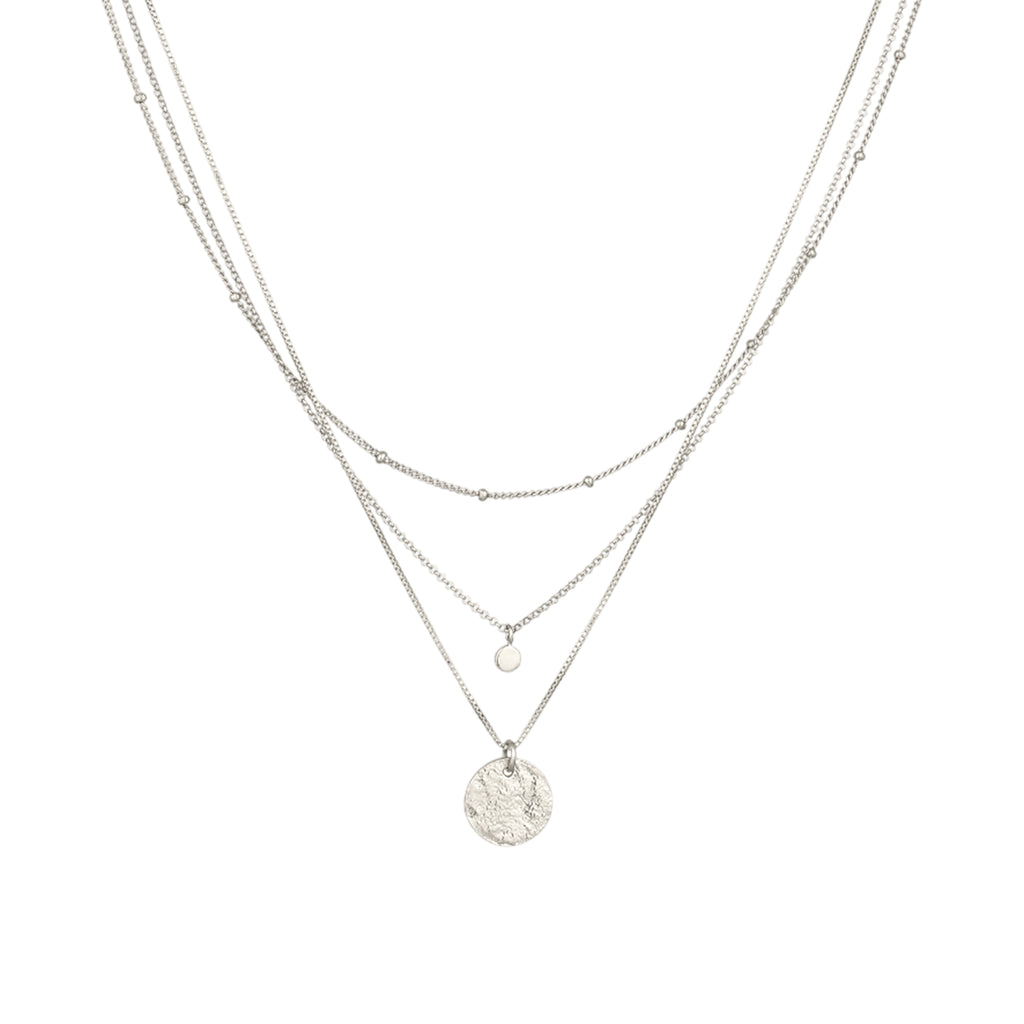 Silver Kalung Perhiasan Perak 925 Wanita Platelet Venetian Crystals