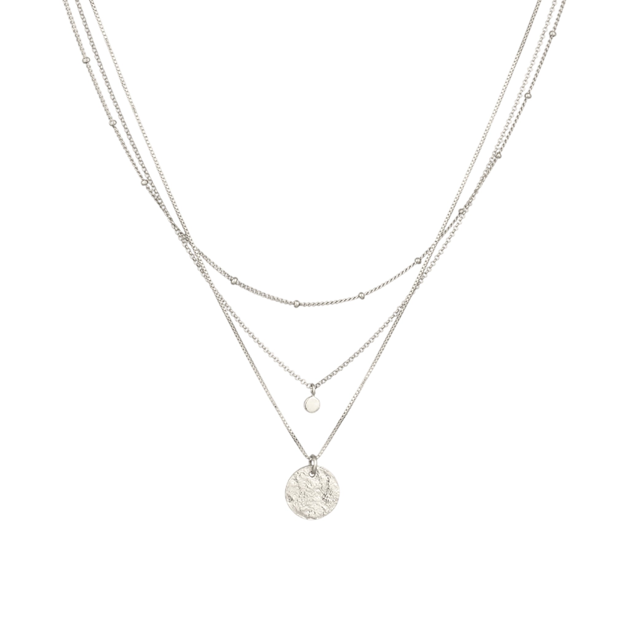 Silver Kalung Perhiasan Perak 925 Wanita Platelet Venetian Crystals