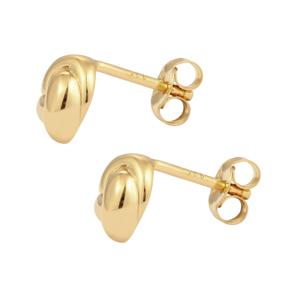 Gold Anting Perhiasan Perak 925 Wanita Stud Knot Gold Plated