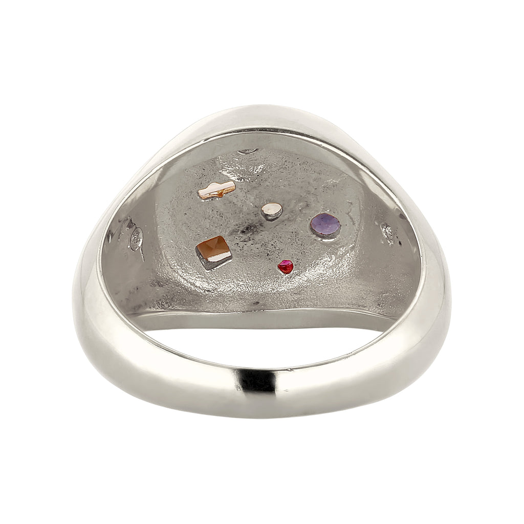 Geometric Signet Ring 925 Silver