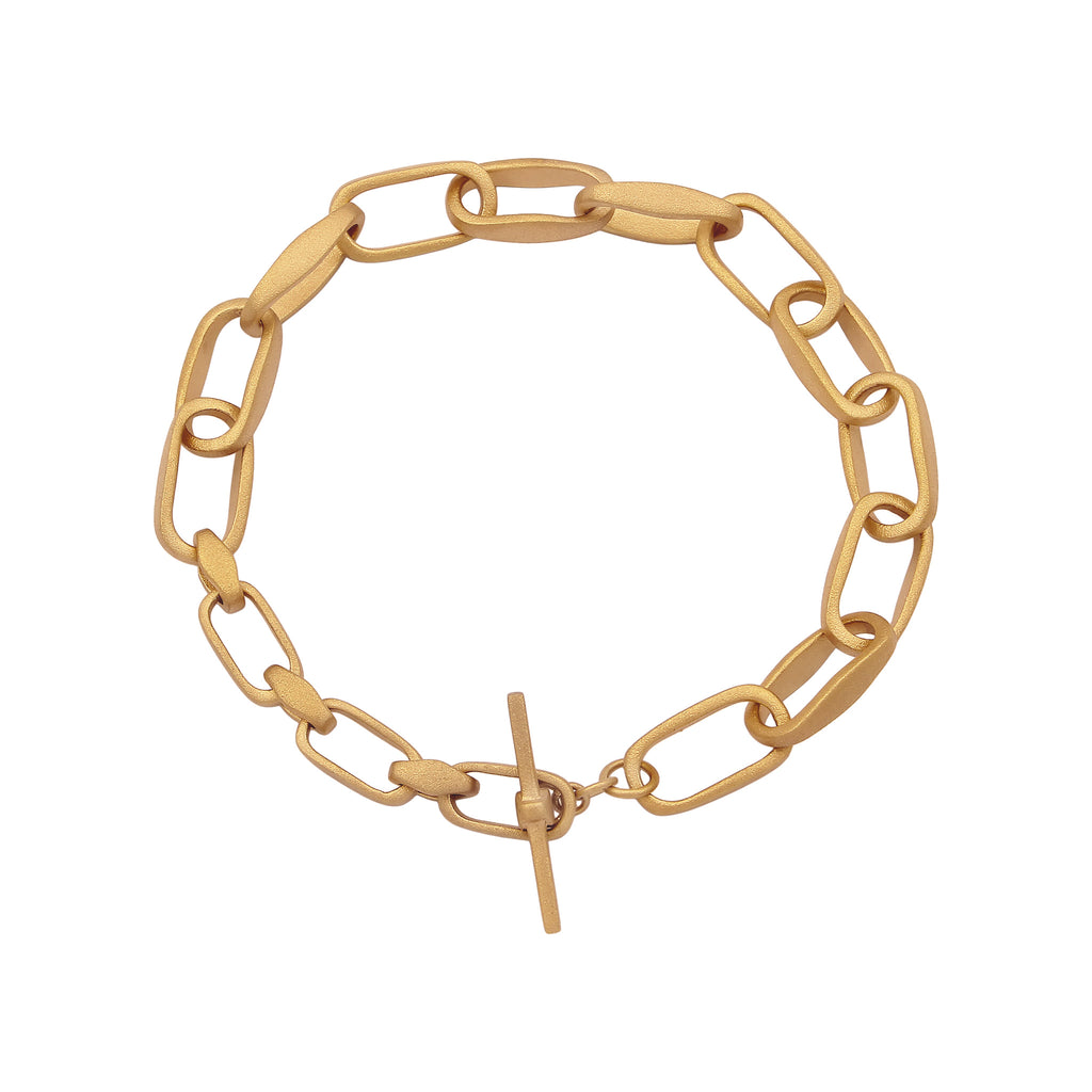 Gold Gelang Perhiasan Perak 925 Wanita Link Gold Plated