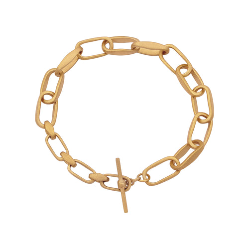 Gold Gelang Perhiasan Perak 925 Wanita Link Gold Plated