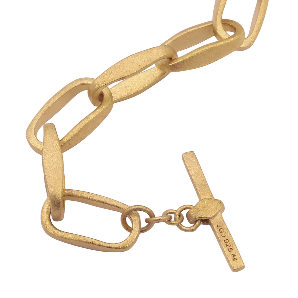 Gold Gelang Perhiasan Perak 925 Wanita Link Gold Plated