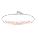 Silver Gelang Perhiasan Perak 925 Wanita Elegant Rose Quartz
