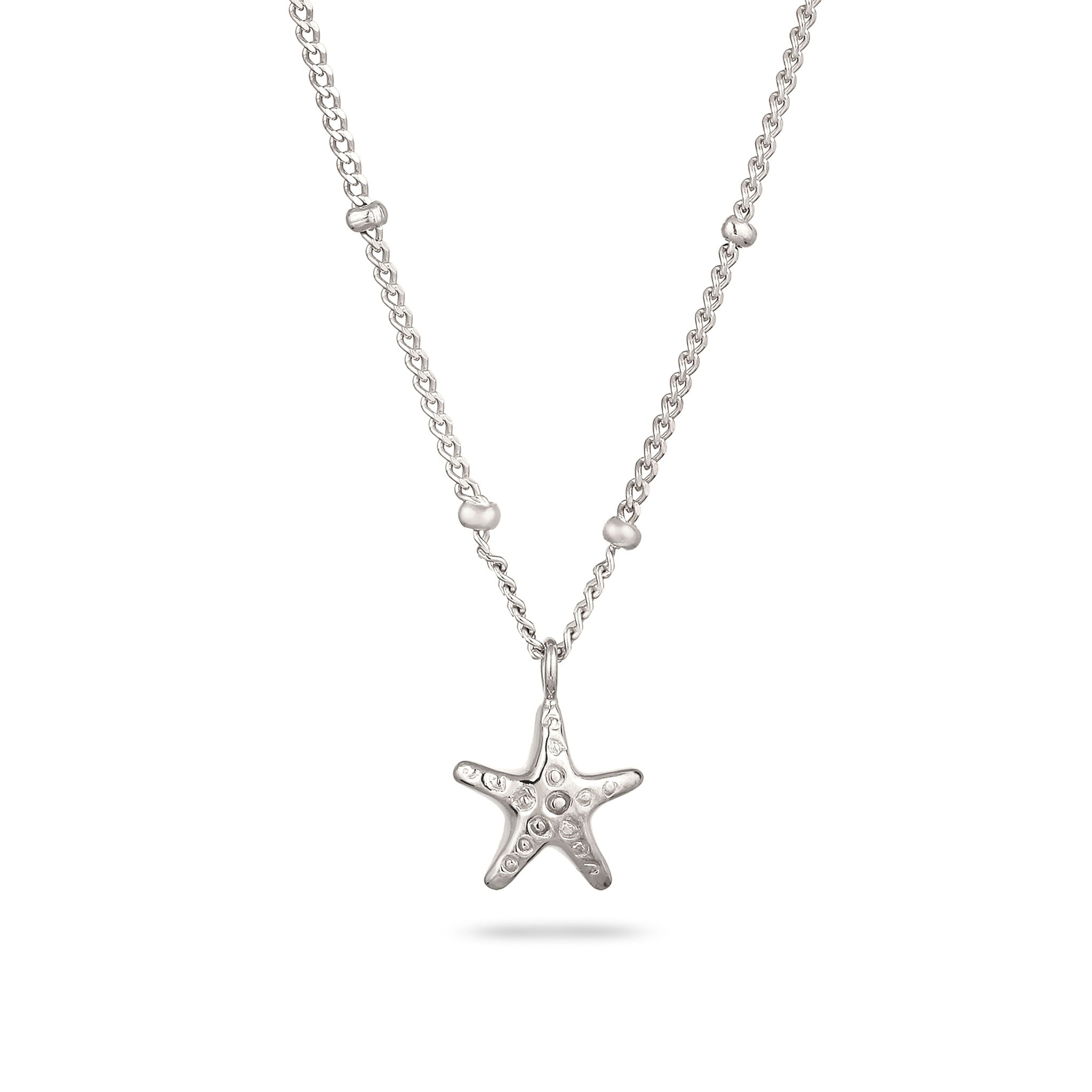 Silver Kalung Perhiasan Perak 925 Wanita Starfish Choker