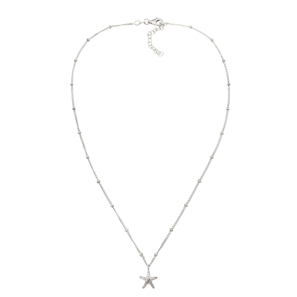 Silver Kalung Perhiasan Perak 925 Wanita Starfish Choker