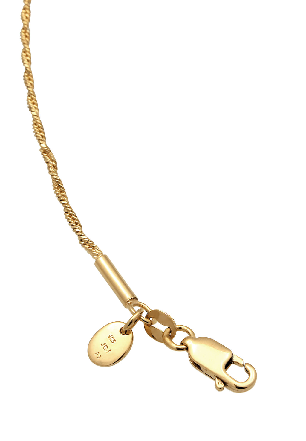 Gold Kalung Perhiasan Perak 925 Wanita Y-Chain Gold Plated