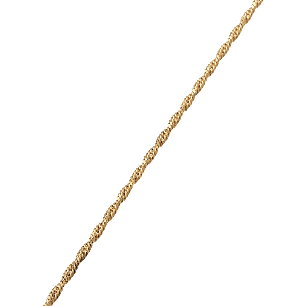 Gold Kalung Perhiasan Perak 925 Wanita Y-Chain Gold Plated