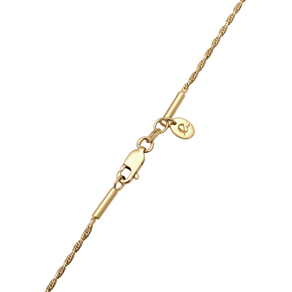 Gold Kalung Perhiasan Perak 925 Wanita Y-Chain Gold Plated
