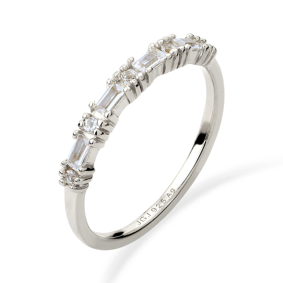 Silver - Elli PREMIUM | Ring Topaz White 925 Sterling Silver