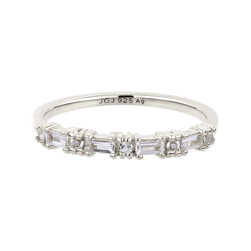 Ring Topaz White 925 Sterling Silver