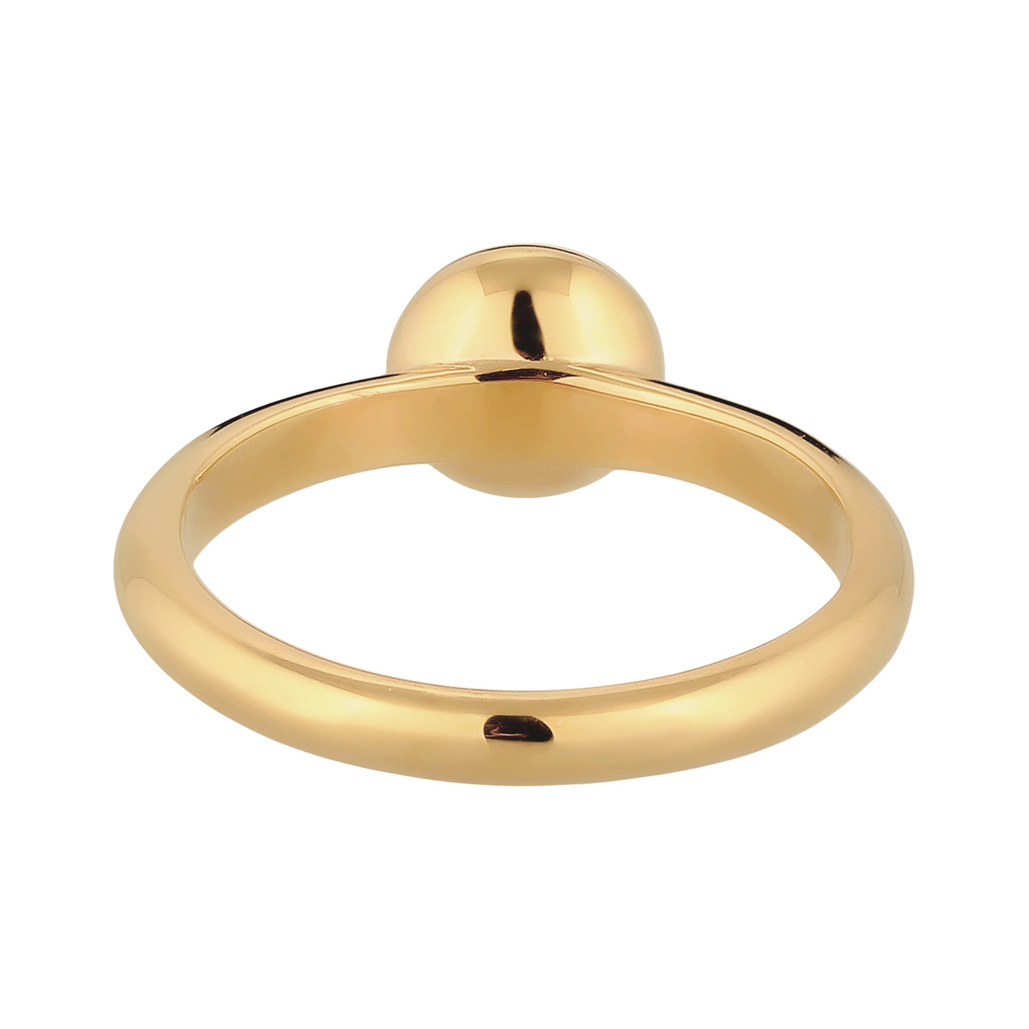 Gold Cincin Perhiasan Perak 925 Wanita Elegant Red Agate Gold Plated