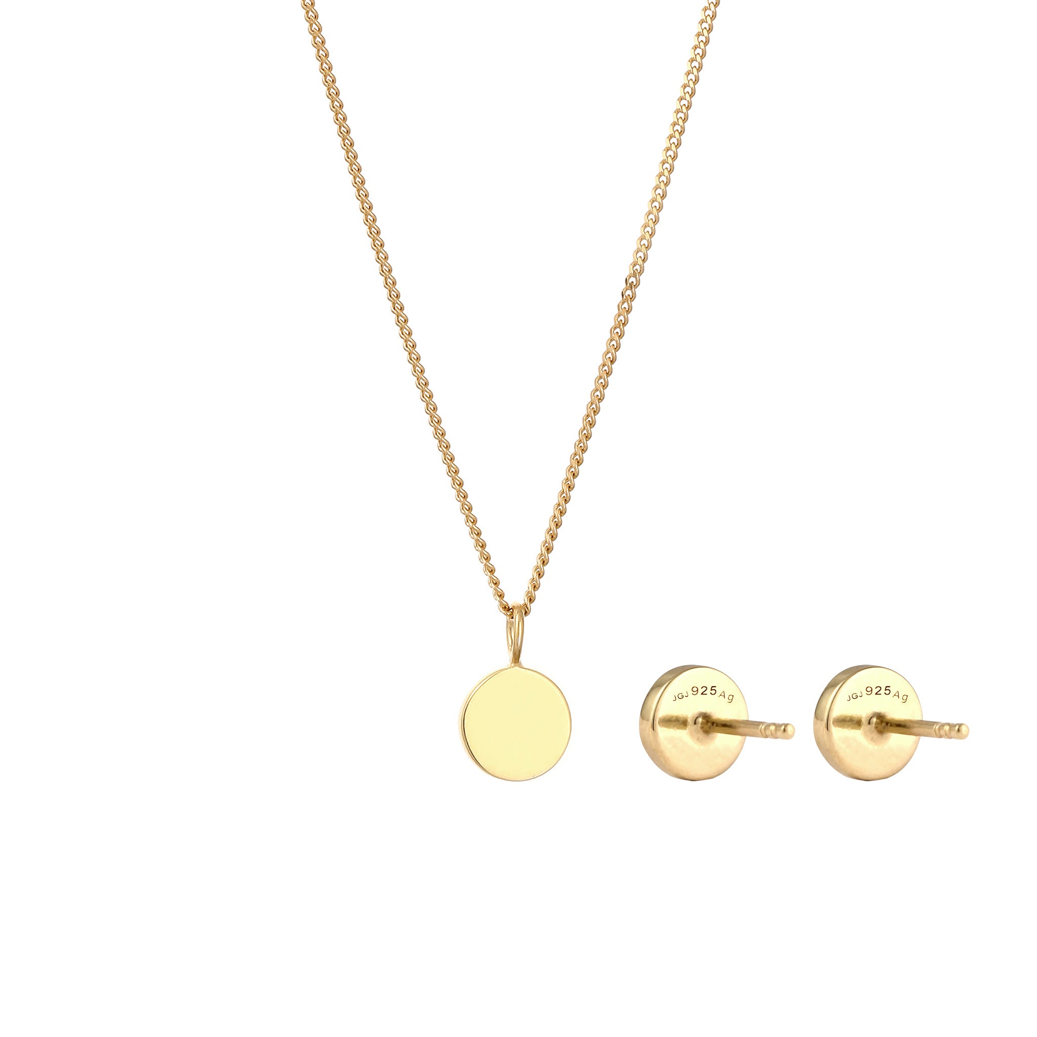 Gold Set Perhiasan Perak 925 Wanita Moonstone Gold Plated