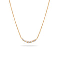 Gold Kalung Perhiasan Perak 925 Wanita White Lab Grown Diamond Gold Plated