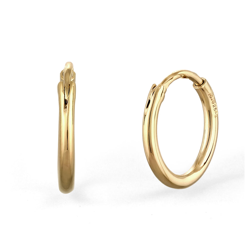 Gold Anting Perhiasan Perak 925 Wanita Creole Gold Plated