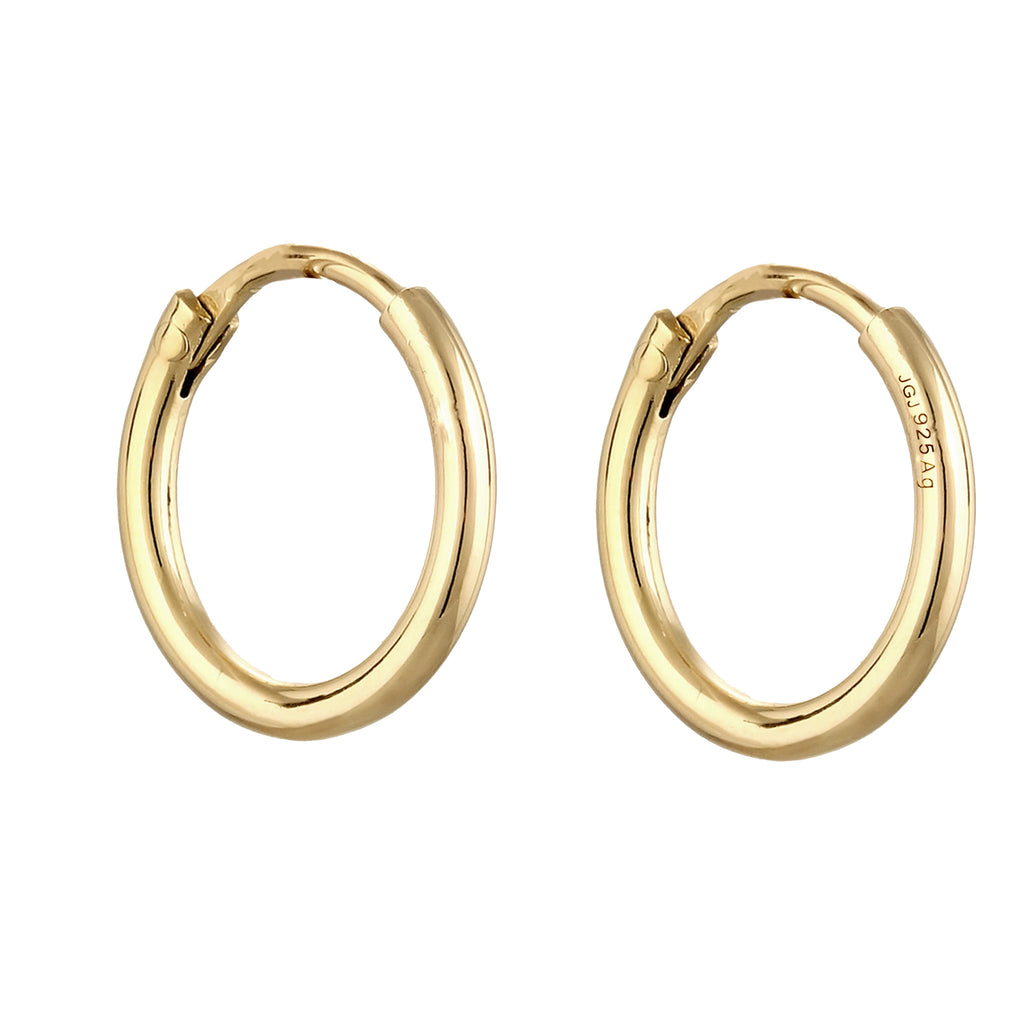 Gold Anting Perhiasan Perak 925 Wanita Creole Gold Plated