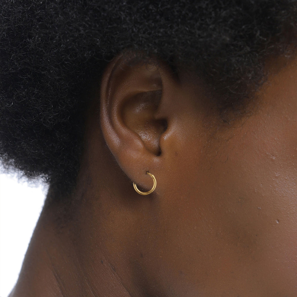 Gold Anting Perhiasan Perak 925 Wanita Creole Gold Plated