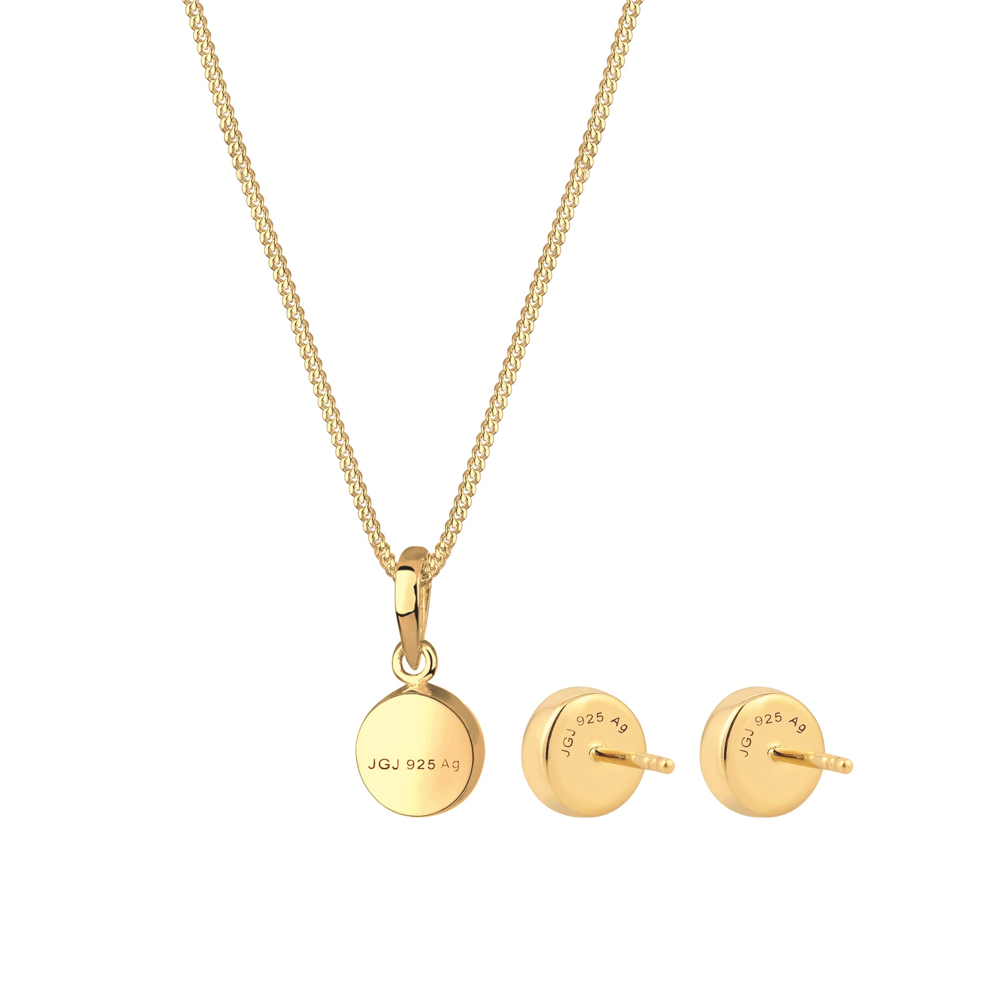 Silver Set Perhiasan Perak 925 Wanita Moonstone Gold Plated