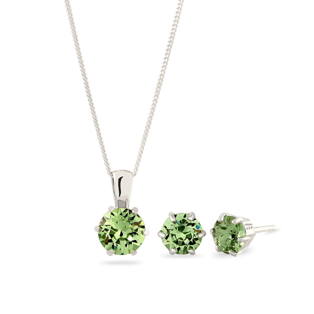 Jewelry Set s 925 Sterling Silver For Crystals