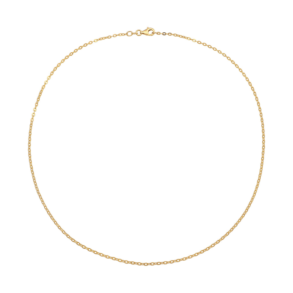 Gold Kalung Perhiasan Perak 925 Wanita Anchorchain Gold Plated