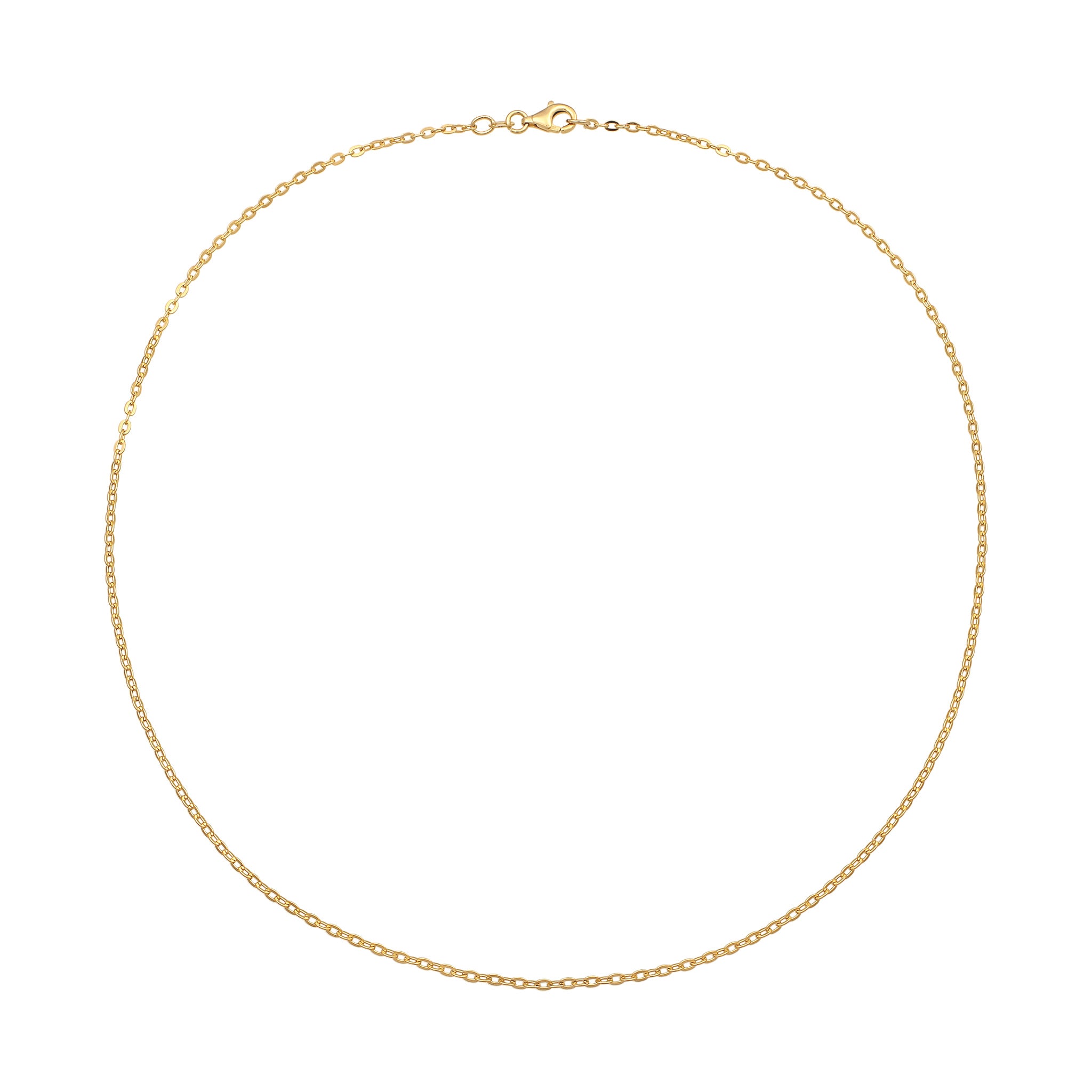 Gold Kalung Perhiasan Perak 925 Wanita Anchorchain Gold Plated