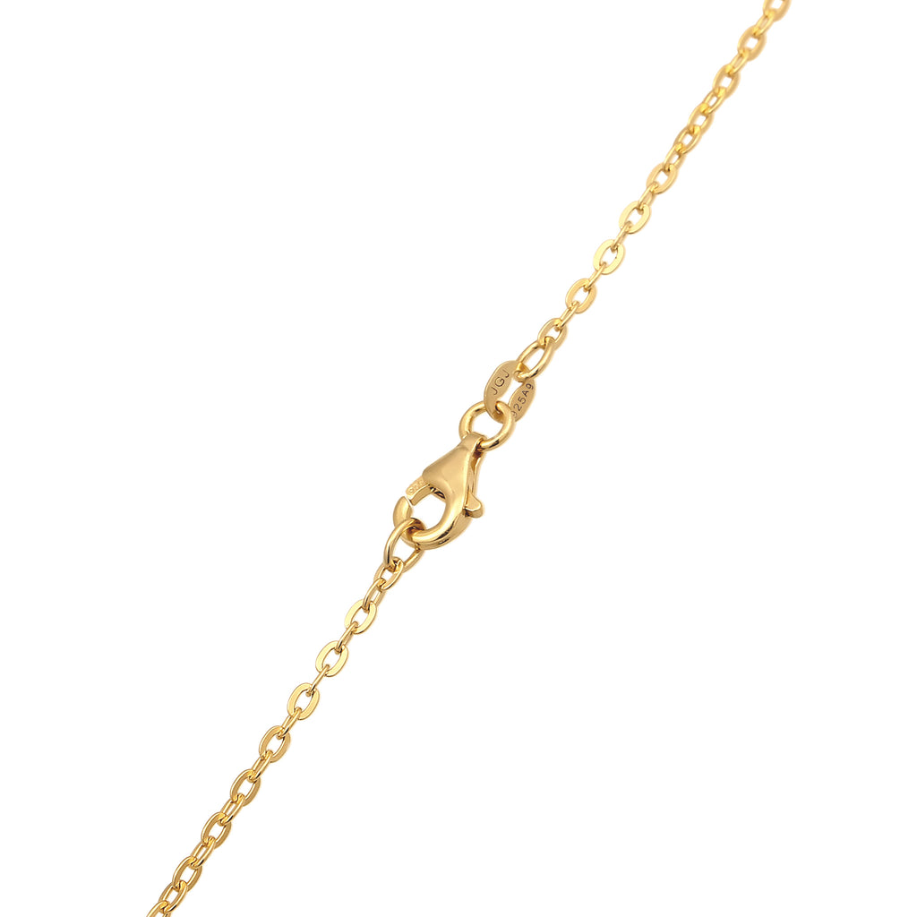 Gold Kalung Perhiasan Perak 925 Wanita Anchorchain Gold Plated