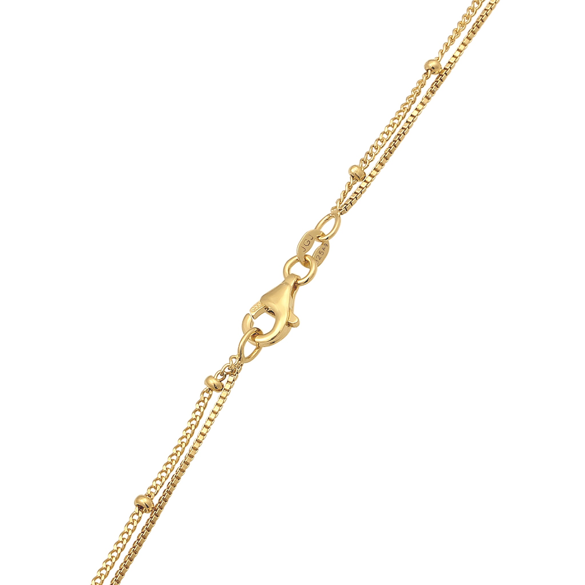 Gold Kalung Perhiasan Perak 925 Wanita Layer Plate Spiral Gold Plated