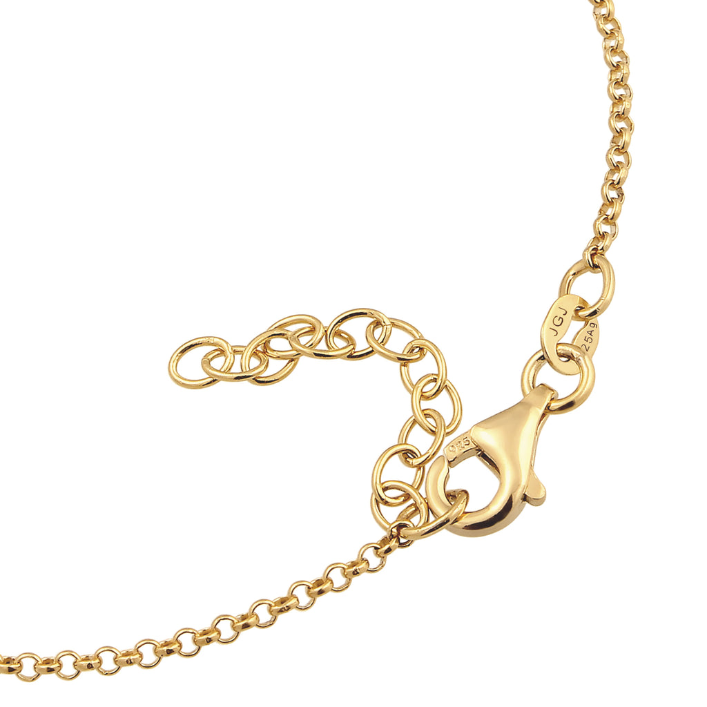 Gold Gelang Perhiasan Perak 925 Wanita Infinity White Crystals Gold Plated