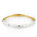 Bicolor Gelang Perhiasan Perak 925 Wanita Elegant Bicolor Gold Plated
